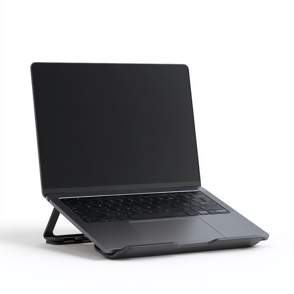 Falvoro Aluminum Laptop Stand - Matte Black