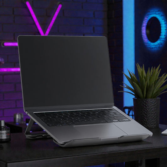 Falvoro Aluminum Laptop Stand - Matte Black